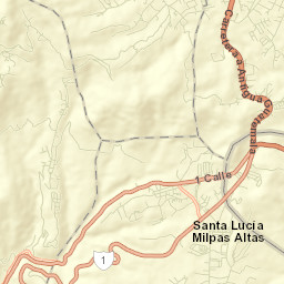 Municipio de Santa Lucía Milpas Altas Street Map