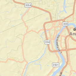 Amphoe Mueang Ang Thong Street Map