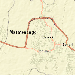 Mazatenango Street Map