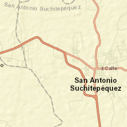 San Antonio Suchitepéquez Street Map