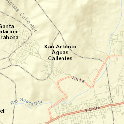 San Antonio Aguas Calientes Street Map