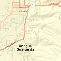 Antigua Guatemala Street Map