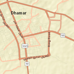 Dhamār Street Map