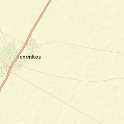 Ténenkou Street Map