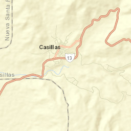 Casillas Street Map