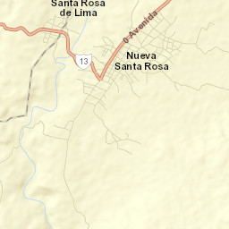 Nueva Santa Rosa Street Map