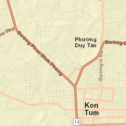 Kon Tum Street Map