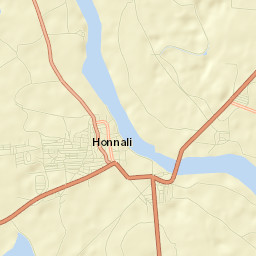 Honnali Street Map