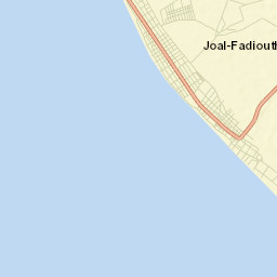 Joal-Fadiout Street Map