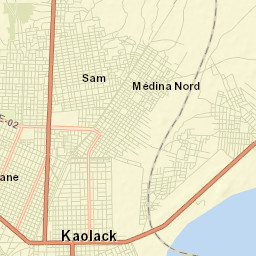 Kaolack Street Map