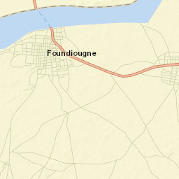 Foundiougne Street Map