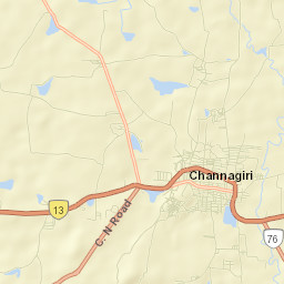 Channagiri Street Map