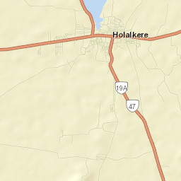 Holalkere Street Map
