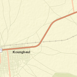 Koungheul Street Map