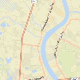 Amphoe Mueang Pathum Thani Street Map