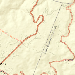 Santa Ana Street Map