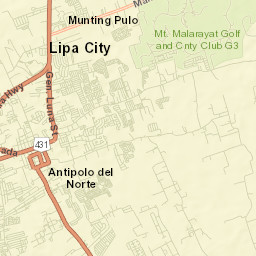 Lipa City Street Map