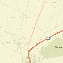 Sokone Street Map