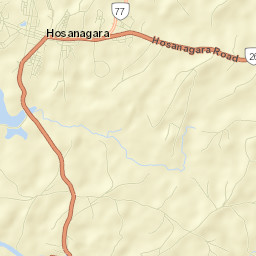 Hosanagara Street Map