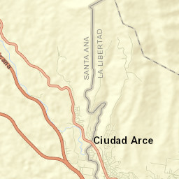 Ciudad Arce Street Map