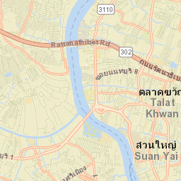 Amphoe Mueang Nonthaburi Street Map
