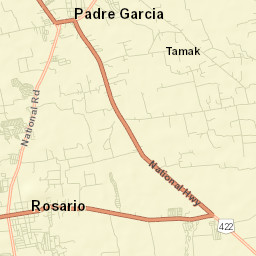 Padre Garcia Street Map