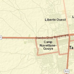 Tambacounda Street Map