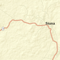 Siuna Street Map