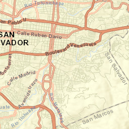 San Salvador Street Map
