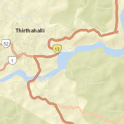 Tirthahalli Street Map