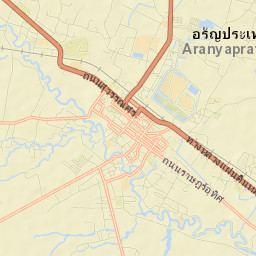 Aranyaprathet Street Map