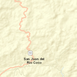 San Juan de Río Coco Street Map