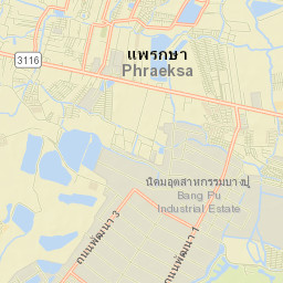 Amphoe Mueang Samut Prakan Street Map
