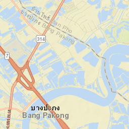 Bang Pakong Street Map