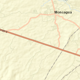 Moncagua Street Map