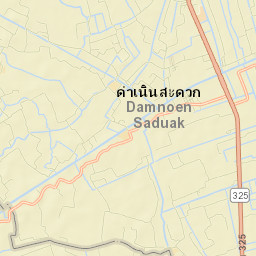 Damnoen Saduak Street Map