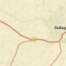 Sidlaghatta Street Map