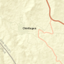Chirilagua Street Map