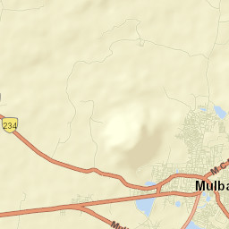 Mulbagal Street Map