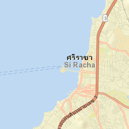 Si Racha Street Map