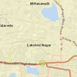 Avadi Street Map