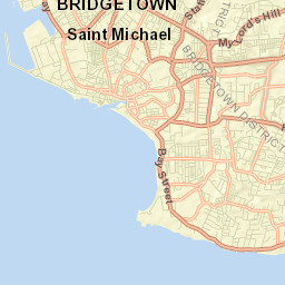 Bridgetown Street Map