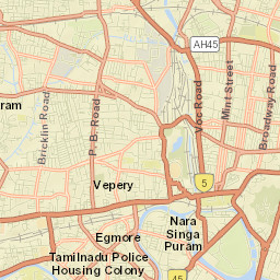Chennai Street Map