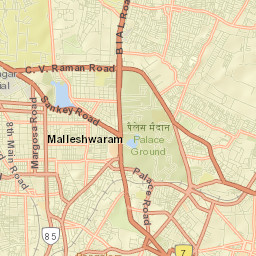 Bangalore Urban Street Map