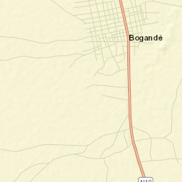 Bogandé Street Map