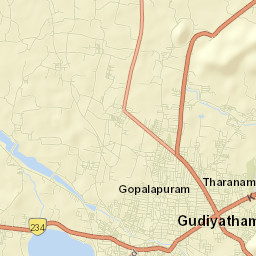 Gudiyatham Street Map