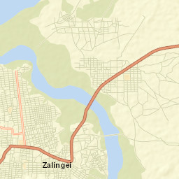 Zalingei Street Map