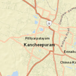 Kanchipuram Street Map