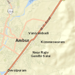 Ambur Street Map