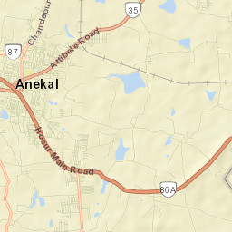 Anekal Street Map